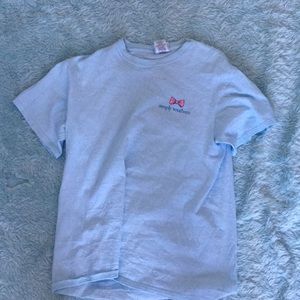 A blue simply southern T-shirt